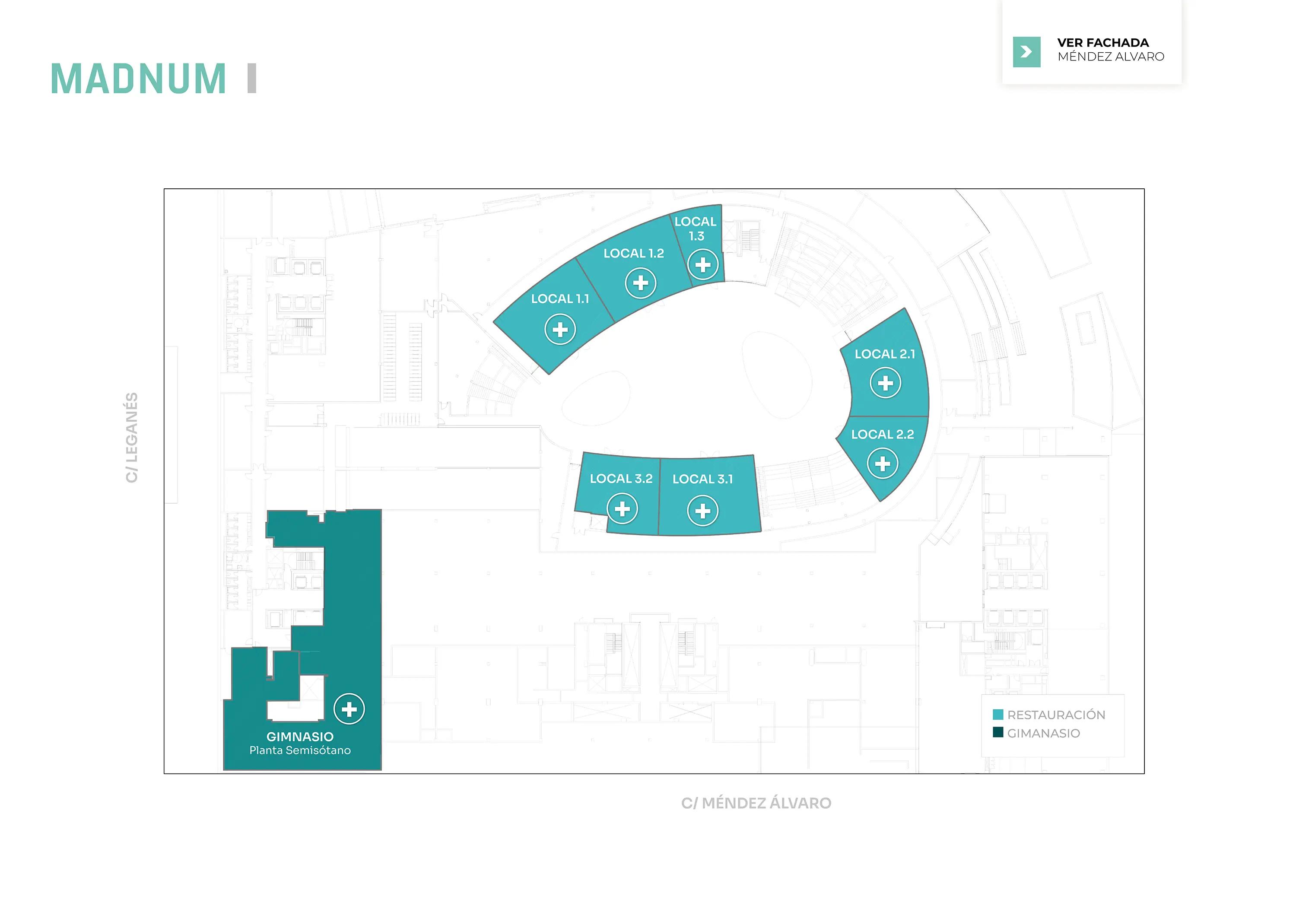 Interactive plan of Madnum premises